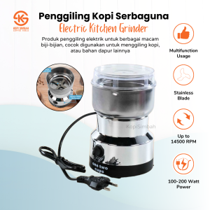 Coffee Beans Grinder One Two Cups Blender Blade Penghancur Bumbu Dapur Mesin Alat Penggiling Biji Kopi Electric Serbaguna