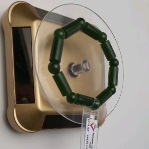 Lắc tay xâu hạt ngọc Nephrite kiểm định LIULAB Mã số LIULAB222625