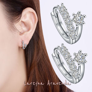 Lareyna Aravenda Anting Wanita S925 Spiral Kristal Crystal Zirconia AT080