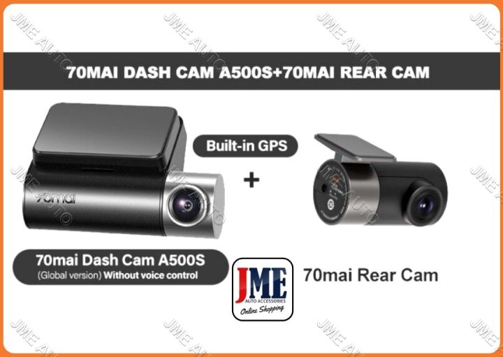 70mai A500S DASH CAM PRO PLUS + REAR CAMERA *FREE 32GB SD CARD (READY ...