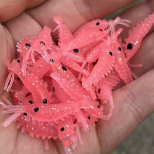 Umpan Pancing Udang Karet Softlure  - Udang Tiruan 3 cm / 03g 10 Pcs