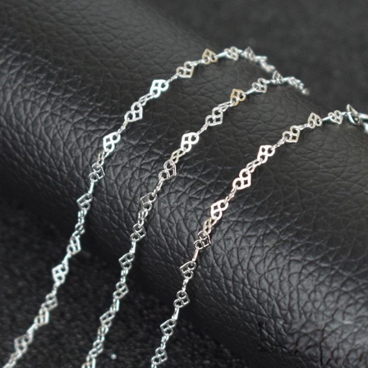 thumbnail interactive-video image 1 of Genuine 925 Sterling Silver Heart Link Necklace – Made In Italy (Choose Your Length 7-36") 1 of 6