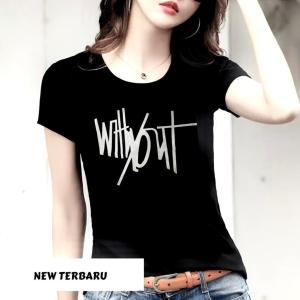 Bestie Style-Baju Kaos Wanita Dewasa Witaout Baju Trendy Kaos Oblong Wanita Baju Distro Cewek Kaos Wanita Viral Baju Kaos Tumblr Kaos Cewek Others Koas Wanita Bahan adem dan tebal Koas Wanita Lengan Pendek Terbaru Koas Cewek Lengan Pendek Terbaru 2