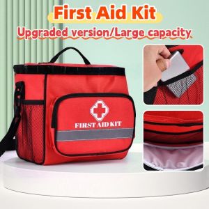 Upgraded Version First Aid Kit Large Capacity Medicine Storage Bag Portable Outdoor Emergency Supply