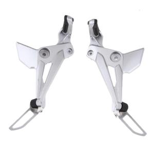 2Pcs Motorcycle Foot Pedal Aluminum Alloy Foot Boards Replacement Left Right Side Footrest Footpegs Pedals Enduring