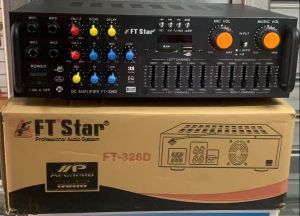 Megapro FT STAR Professional Karaoke Amplifier With Mixer Equalizer/BT/USBFM Radio(300W-450W)/ FT-326D/AV-370PLUS