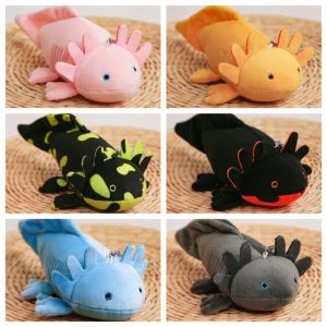 23-80cm Cute Soft Colorful Newt Plush Toy Kawaii Keychains Stuffed Cute Axolotl Salamander Fuzzy Plush Fish Appeasing Kids Gift2026