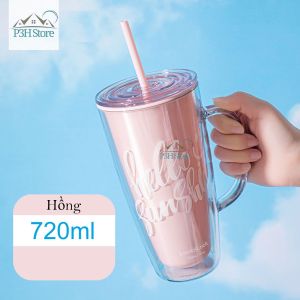 Ly nhựa 2 lớp có tay cầm Lock&Lock dung tích 720ml HAP503 P3HStore