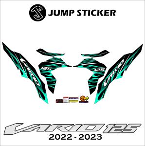 Stiker Striping new vario 125 - cbs 155 2023 grafis variasi 016