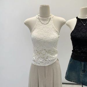 [SẴN MÚT LOẠI 1] Ren hoa mềm mướt co giãn Áo cổ yếm cộc tay fit người siêu tôn dáng gợi cảm sang xịn XX TRUST X563 TOP