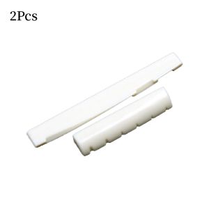 2/8Pcs 1 Set ( 6Pcs Guitar Bridge Pins 1Pc Guitar Saddle & 1 Nut) for 6 String Guitar