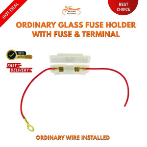 ORDINARY GLASS FUSE HOLDER WITH GLASS FUSE TUBE FOR MOTORS