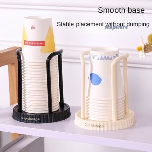 Paper Cup Holder Multi-functional Desktop Coffee Milk Tea Cup Organizer Simple Paper Cup Holder Home Cup Organizer
