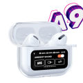A9 Pro Earphone&Case Bluetooth Wireless Earbuds with Screen Headset ANC Noise Reduction Mic Call Earbuds. 