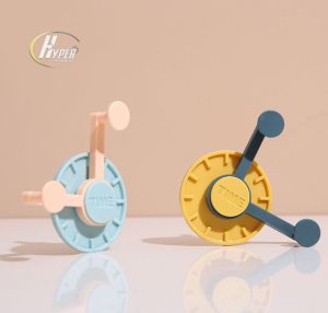 HA RT104: Gantungan Tempel Dinding Bentuk Time & Pengait Hook Magic Rotasi 360