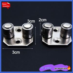 Fkend ตัวยึดประตูไม้แบบเลื่อนติดพื้น2ชิ้นตัวยึดลูกกลิ้งด้านบน