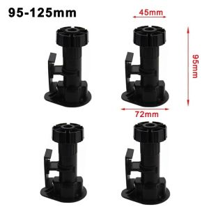 4pcs Furniture Fitting Cabinet Plinth Feet Plastic Adjustable Cabinet Leveler Legs