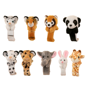 Adorable Plush Slap Bracelet Stuffed Animal Hugger Wristband Comfortable Snap Wrist Band for Kids Role Play Accessory