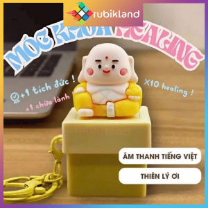 Móc Khóa Tịnh Tâm Kitty Di Lặc Ai Chửi Mắng Thì Ta Giả Điếc Thiên Lý Ơi Móc Khóa Tụng Kinh Phật Tổ
