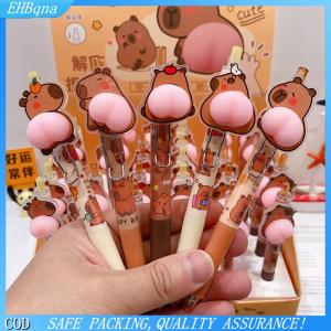 [COD] Kawaii Capybara Cartoon Butt Gel Pens 0.5mm Cute Funny Ballpoint Pen Stationery Press Pens Kids Toys Gift
