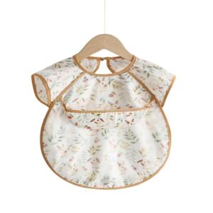 Tái Sử Dụng Tay Ngắn Yếm em bé Nước Chống Smock Với Catcher dễ lau Sạch sẽ Thiết Kế Cho Trẻ Hoạt Động