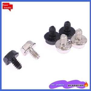 Fkend 100Pcs Toothed Hex Computer PC Case Hard Drive Motherboard Mounting Screws For Motherboard PC Case CD-ROM Hard Disk