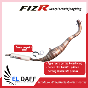 Knalpot Fizr/F1zr ABRT20 Kolong Underbone Model Kalajengking Scorpio Suara Ninja Garing