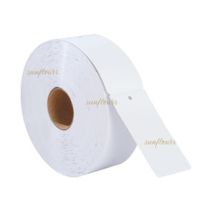 1000PCS Label Tag Baju Blank Label Baju Hang Tag Putih Kertas Perunggu 35*50mm