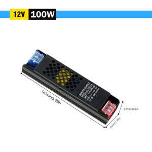 Ultra-thin Light Strip Power Supply DC12V/24V Power Transformer 60W/100W/150W/200W/300W/400W Light Strip Driver