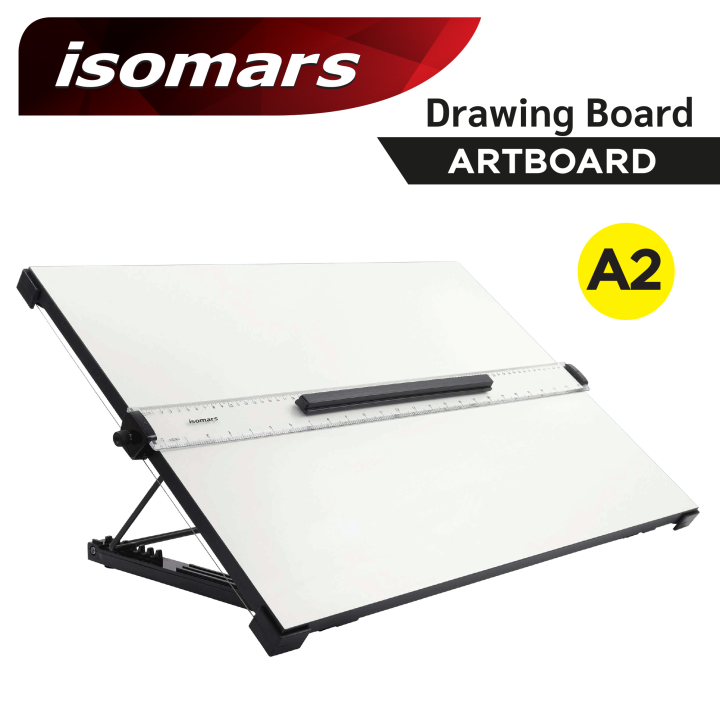 ISOMARS กระดานเขียนแบบทีสไลด์ A2 รุ่น B (DRAWING BOARD RULER) | Lazada ...
