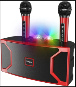 Hybriques Bluetooth Speaker with digital UHF wireless MIC and lightening Speaker Stand fit for family  party KTV  NDR-102B