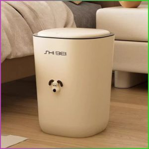 ถุงขยะ หนาขึ้น กล่องขยะ กดฝาปิด การแสดงออกน่ารัก สไตล์สมัยใหม่ ป๊อปอัพ เบา กระบอกสูบด้านในถอดออกได้