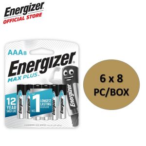 Energizer Max Plus AAA 8S Batteries (6 cards x 8 pack /box)