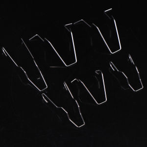 [caichuitan] คลิปหนีบไฟหน้ารถทำจากโลหะ6ชิ้นสำหรับ H1 H3 H4 H7ไฟหน้ารถคลิปหนีบสปริงยึดหลอดไฟหน้ารถ