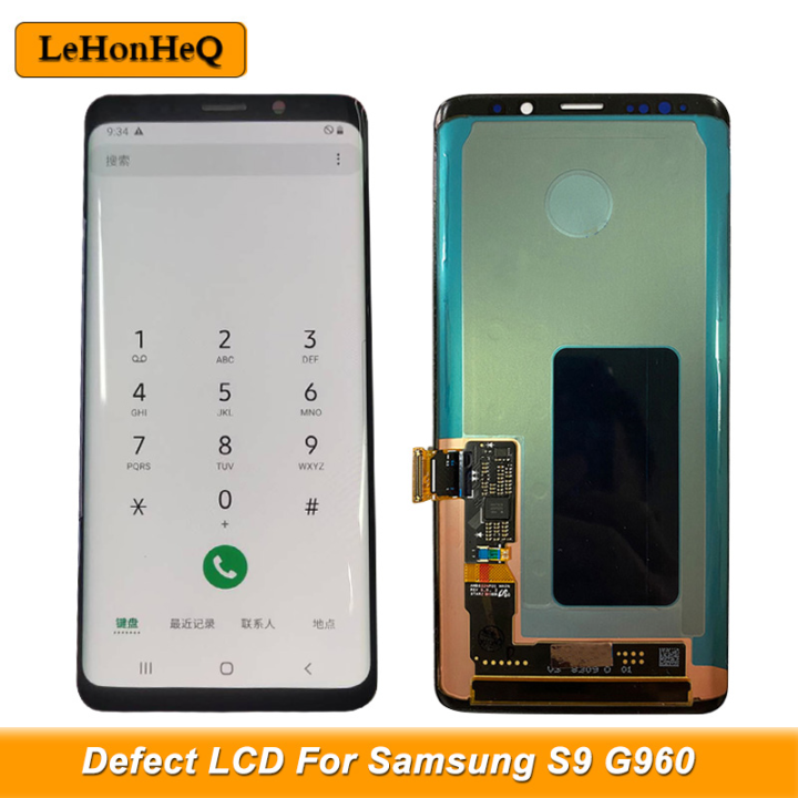 หน้าจอจอ Lcd แบบดั้งเดิมสำหรับ Samsung Galaxy S9 G960 Sm G960f ชิ้นส่วนจอสัมผัสแอลซีดีของเครื่อง 6778