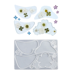 Small Hair Claw Clip Molds Silicone Resin Moulds Epoxy Molds Silicone Texture Perfect for Making and Accessories