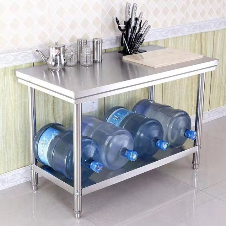 ZZUOM Double deck stainless steel worktop dining kitchen worktop ...