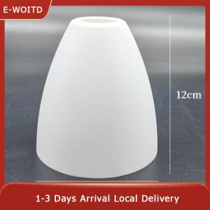 E-WOITD E27 Circular Plastic Lampshade Long Tube Conical Shape PP E14 Bulb Cover for Chandelier Pendant Lamp Replacement Accessory