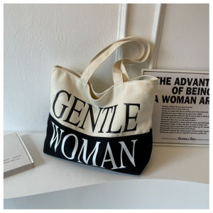 Women big Large Capacity Crossbody shoulder Bags Stylish Personality Letter Canvas Gentlewoman tote Bags 590