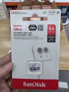 SanDisk -ของเเท้ MicroSD ความเร็ว #100MB/S ความจุ 32GB / 64GB Class10 (SDSQUNR-032G-GN3MN SDSQUNR-064G-GN3MN Micro SD