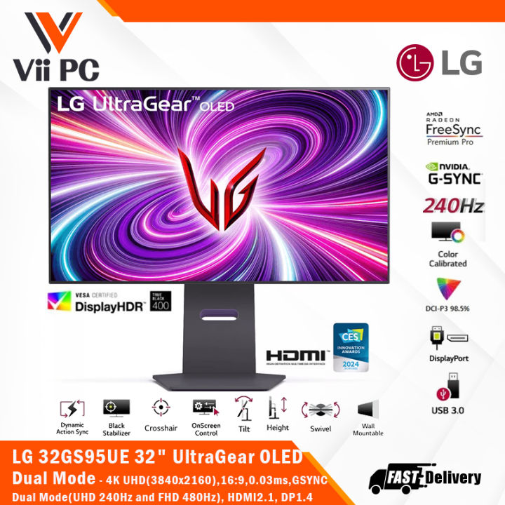ディスプレイ・モニター本体 lg 32gs95ue oled 4k 240hz Amazon.com: LG ‎32GS95UE 32-inch Ultragear OLED Gaming