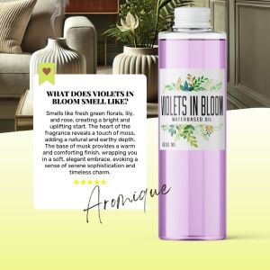 Aroma Bella VIOLETS IN BLOOM Aromique Water Soluble Based Essential Oil Waterbased Humidifier