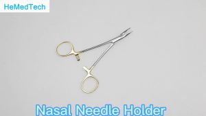 GREATLH Autoclavable Nose Needle Holders for Nasal Surgical Nose Needle Holding Pliers Cosmetic Plastic Surgery Instrument 1pcs