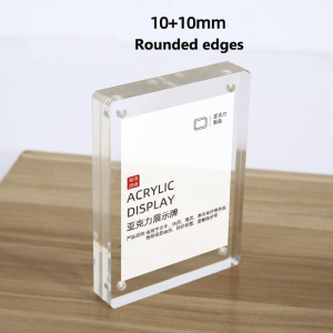 【SG stock】Acrylic Crystal Thickened 10mm+10mm Photo Frame | Picture Frame | Advertising Display | Powerful Magnet