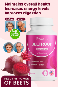 ✨Beetroot Capsules / Rich in Nitrates and Antioxidants / Improve Anemia and Boost Energy