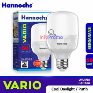 Hannochs Vario 50 Watt Lampu LED Bulb Cahaya Putih SNI Garansi Resmi 1 Tahun