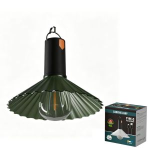 【Ready Stock】Retro LED Camping Lantern Rechargeable Outdoor Hanging Light Portable Emergency Lamp Hiking