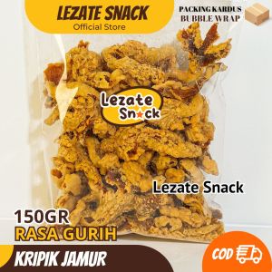 Kripik Jamur Tiram Crispy 150gr Kiloan Murah Enak Gurih / Keripik Jamur Crispy Kiloan Snack Grosir Crispi