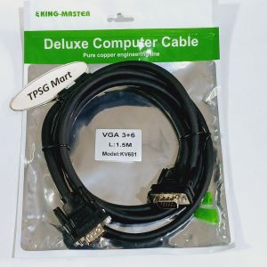 Cáp VGA 1.5m / 3m / 5m / 10m (Chính hãng King Master)