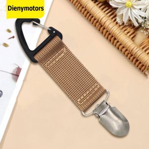 Climbing Gear Hat Clip Carabiner with Canvas Material Durable Portable Hat Keeper Clip for Outdoor Use